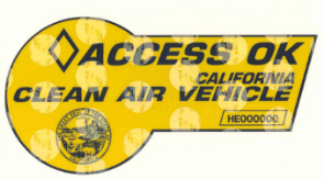 Clean Air Vehicle Decals for Using Carpool and HOV Lanes - California DMV